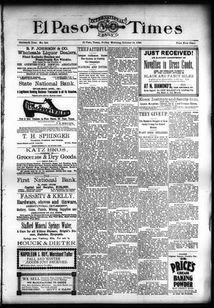 El Paso International Daily Times (El Paso, Tex.), Vol. SIXTEENTH YEAR, No. 253, Ed. 1 Friday, October 16, 1896