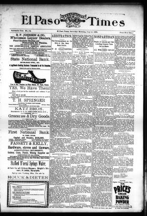 El Paso International Daily Times (El Paso, Tex.), Vol. SIXTEENTH YEAR, No. 175, Ed. 1 Saturday, July 18, 1896