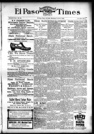 El Paso International Daily Times (El Paso, Tex.), Vol. SIXTEENTH YEAR, No. 242, Ed. 1 Saturday, October 3, 1896