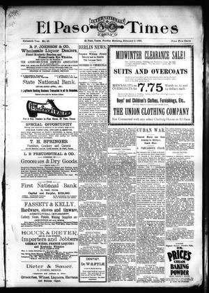 El Paso International Daily Times (El Paso, Tex.), Vol. SIXTEENTH YEAR, No. 29, Ed. 1 Sunday, February 2, 1896