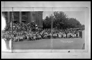 Primary view of object titled 'Large Group Shot by Church'.