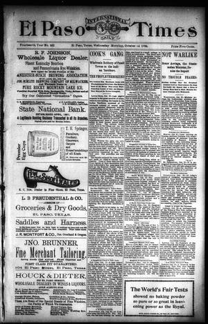 El Paso International Daily Times (El Paso, Tex.), Vol. 14, No. 252, Ed. 1 Wednesday, October 24, 1894
