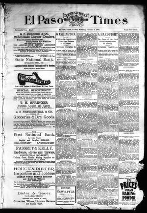 El Paso International Daily Times (El Paso, Tex.), Vol. Sixteenth Year, No. 3, Ed. 1 Friday, January 3, 1896
