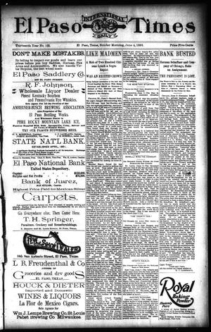 El Paso International Daily Times (El Paso, Tex.), Vol. 13, No. 133, Ed. 1 Sunday, June 4, 1893