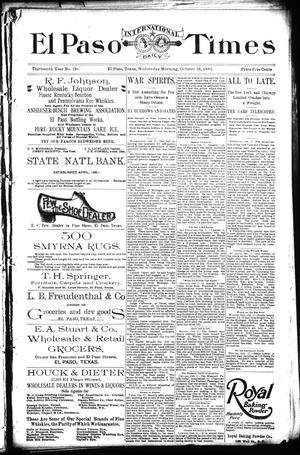 El Paso International Daily Times (El Paso, Tex.), Vol. 13, No. 236, Ed. 1 Wednesday, October 18, 1893