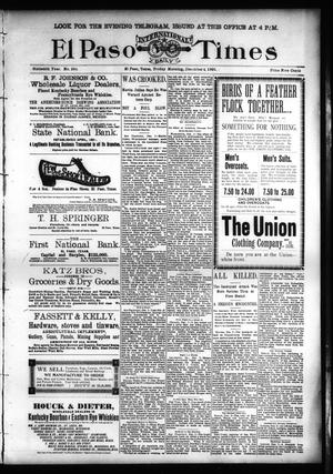 El Paso International Daily Times (El Paso, Tex.), Vol. SIXTEENTH YEAR, No. 293, Ed. 1 Friday, December 4, 1896