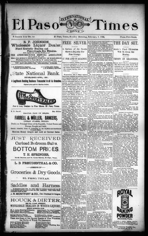 El Paso International Daily Times (El Paso, Tex.), Vol. 15, No. 29, Ed. 1 Sunday, February 3, 1895