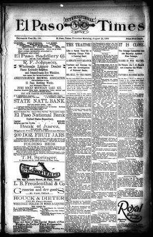 El Paso International Daily Times (El Paso, Tex.), Vol. 13, No. 199, Ed. 1 Thursday, August 24, 1893