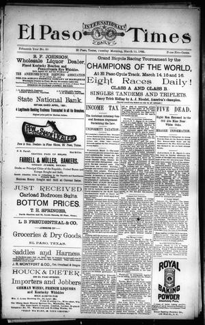 El Paso International Daily Times (El Paso, Tex.), Vol. 15, No. 60, Ed. 1 Tuesday, March 12, 1895