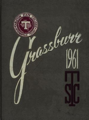 Primary view of object titled 'The Grassburr, Yearbook of Tarleton State College, 1961'.