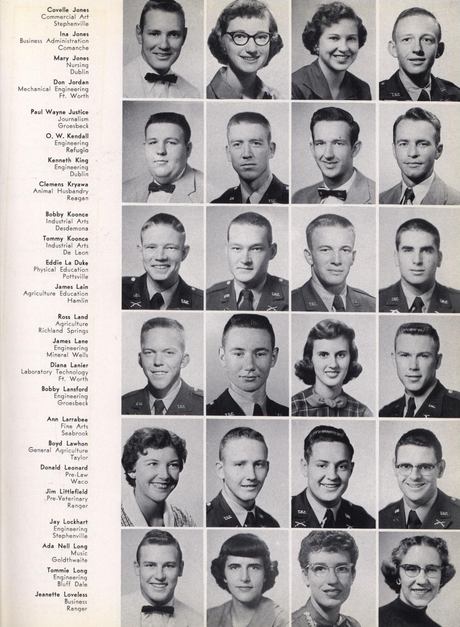 The Grassburr, Yearbook of Tarleton State College, 1956
                                                
                                                    35
                                                