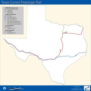 Primary view of object titled 'Texas Current Passenger Rail'.