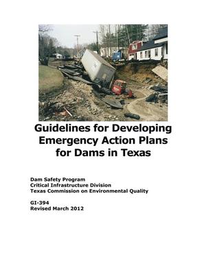 Primary view of object titled 'Guidelines for Developing Emergency Action Plans for Dams in Texas'.