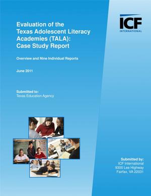 Primary view of object titled 'Evaluation of the Texas Adolescent Literacy Academies (TALA) : Case Study Report'.