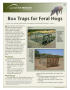 Thumbnail image of item number 1 in: 'Box traps for feral hogs'.