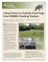 Thumbnail image of item number 1 in: 'Using Fences to Exclude Feral Hogs from Wildlife Feeding Stations'.
