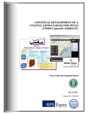 Continual Development of a Coastal Geodatabase for Texas: Final Report