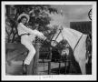 Thumbnail image of item number 1 in: 'Girl on Fence by Horse'.