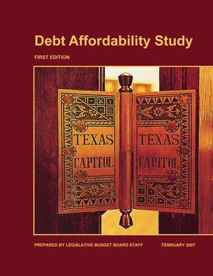 Primary view of object titled 'Debt Affordability Study, First Edition'.