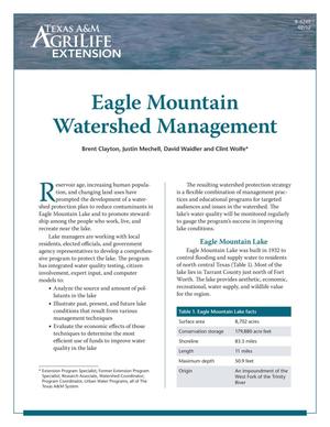 Primary view of object titled 'Eagle Mountain Watershed Management'.