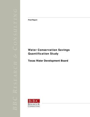 Water conservation savings quantification study
