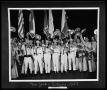 Photograph: Band Students with Flags