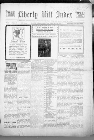Liberty Hill Index (Liberty Hill, Tex.), Vol. 25, No. 1, Ed. 1 Friday, July 19, 1918