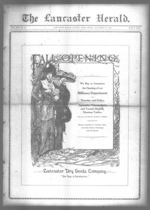 The Lancaster Herald. (Lancaster, Tex.), Vol. 26, No. 35, Ed. 1 Friday, September 27, 1912
