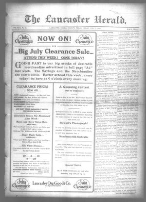 The Lancaster Herald. (Lancaster, Tex.), Vol. 30, No. 24, Ed. 1 Friday, July 7, 1916