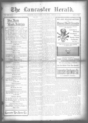 The Lancaster Herald. (Lancaster, Tex.), Vol. 24, No. 2, Ed. 1 Friday, February 11, 1910