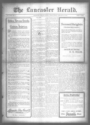The Lancaster Herald. (Lancaster, Tex.), Vol. 27, No. 4, Ed. 1 Friday, February 21, 1913