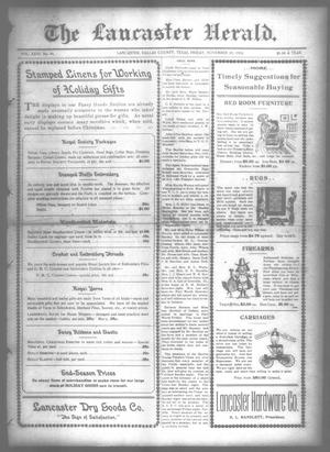 The Lancaster Herald. (Lancaster, Tex.), Vol. 26, No. 44, Ed. 1 Friday, November 29, 1912