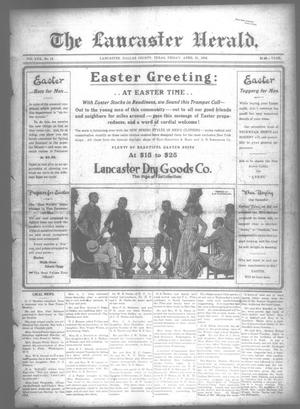 The Lancaster Herald. (Lancaster, Tex.), Vol. 30, No. 13, Ed. 1 Friday, April 21, 1916