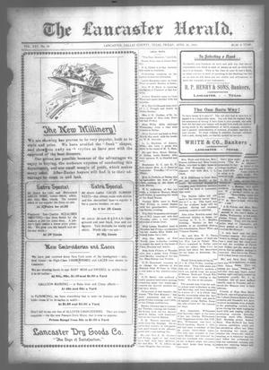 The Lancaster Herald. (Lancaster, Tex.), Vol. 25, No. 12, Ed. 1 Friday, April 21, 1911