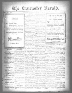 The Lancaster Herald. (Lancaster, Tex.), Vol. 36, No. 49, Ed. 1 Friday, December 29, 1922