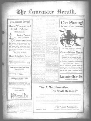Primary view of object titled 'The Lancaster Herald. (Lancaster, Tex.), Vol. 35, No. 8, Ed. 1 Friday, March 11, 1921'.