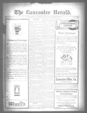 Primary view of object titled 'The Lancaster Herald. (Lancaster, Tex.), Vol. 36, No. 48, Ed. 1 Friday, December 22, 1922'.