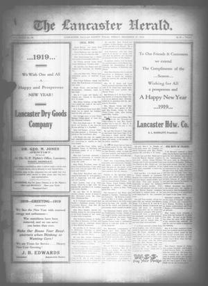 The Lancaster Herald. (Lancaster, Tex.), Vol. 32, No. 49, Ed. 1 Friday, December 27, 1918
