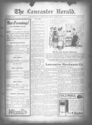 Primary view of object titled 'The Lancaster Herald. (Lancaster, Tex.), Vol. 33, No. 28, Ed. 1 Friday, August 1, 1919'.