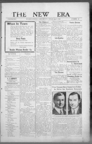 The New Era (Hughes Springs, Tex.), Vol. 30, No. 20, Ed. 1 Thursday, April 7, 1932