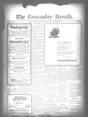 The Lancaster Herald. (Lancaster, Tex.), Vol. 35, No. 45, Ed. 1 Thursday, November 24, 1921