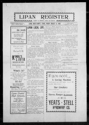 Lipan Register (Lipan, Tex.), Ed. 1 Friday, August 31, 1906