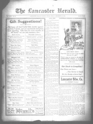 Primary view of object titled 'The Lancaster Herald. (Lancaster, Tex.), Vol. 35, No. 48, Ed. 1 Friday, December 16, 1921'.