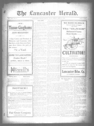 Primary view of object titled 'The Lancaster Herald. (Lancaster, Tex.), Vol. 35, No. 13, Ed. 1 Friday, April 15, 1921'.