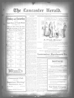 Primary view of object titled 'The Lancaster Herald. (Lancaster, Tex.), Vol. 35, No. 15, Ed. 1 Friday, April 29, 1921'.
