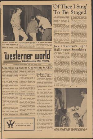 Primary view of object titled 'The Westerner World (Lubbock, Tex.), Vol. 35, No. 8, Ed. 1 Friday, October 25, 1968'.