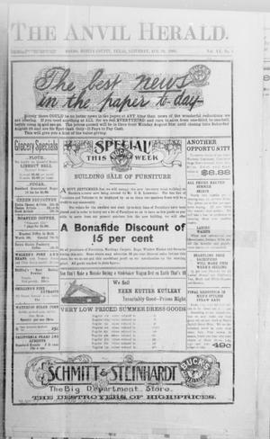 The Anvil Herald. (Hondo, Tex.), Vol. 20, No. 1, Ed. 1 Saturday, August 19, 1905