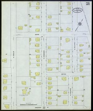 Primary view of Cleburne 1910 Sheet 21