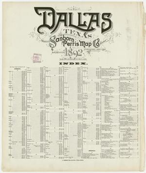Dallas 1892 - Index