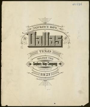 Dallas 1921, Volume Two - Title Page